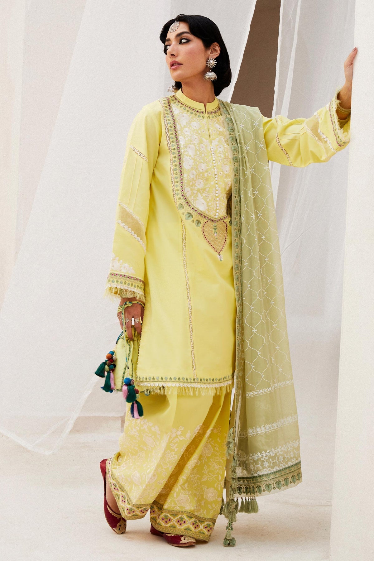Zara Shahjahan Embroidered Jacquard Suits Unstitched 3 Piece ZS24SS D-15A Dilara-