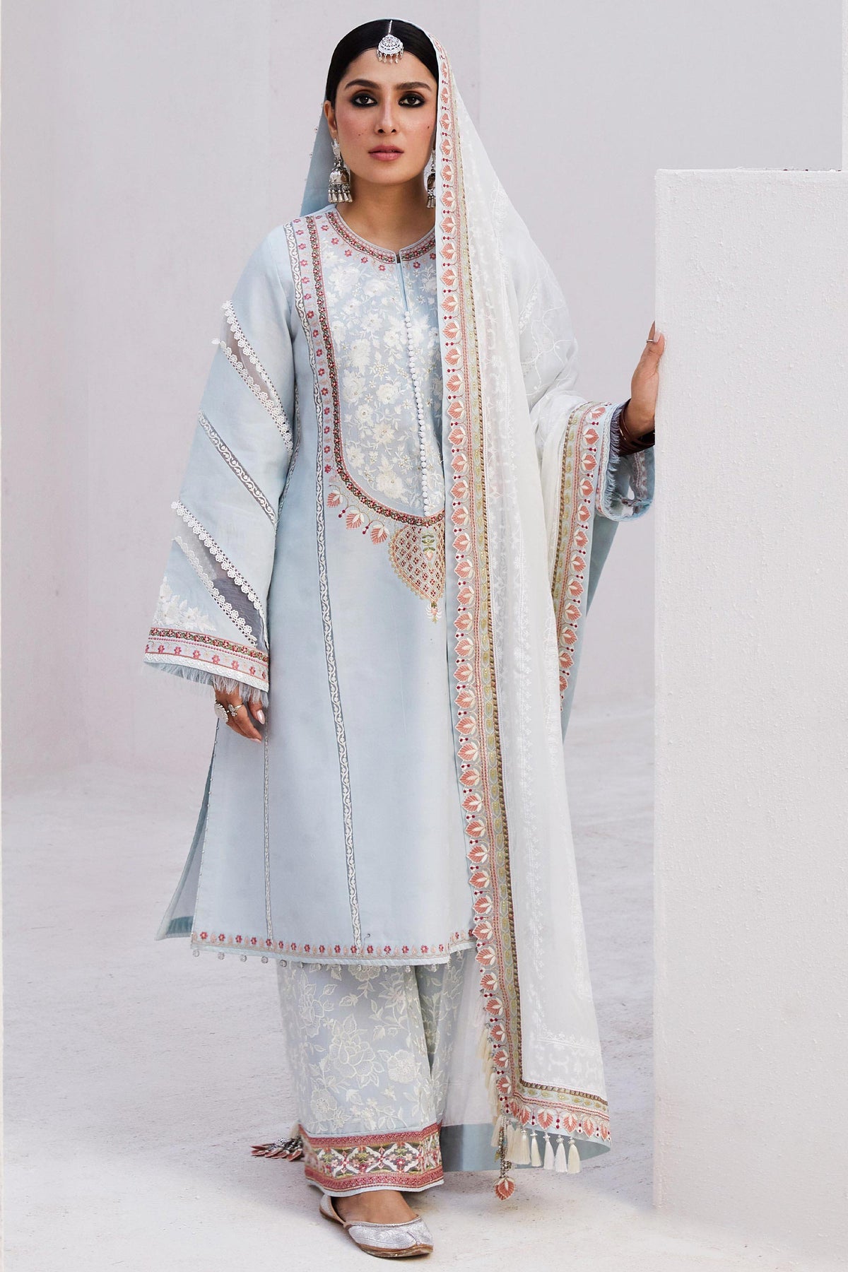 Zara Shahjahan Embroidered Jacquard Suits Unstitched 3 Piece ZS24SS D-15B Dilara