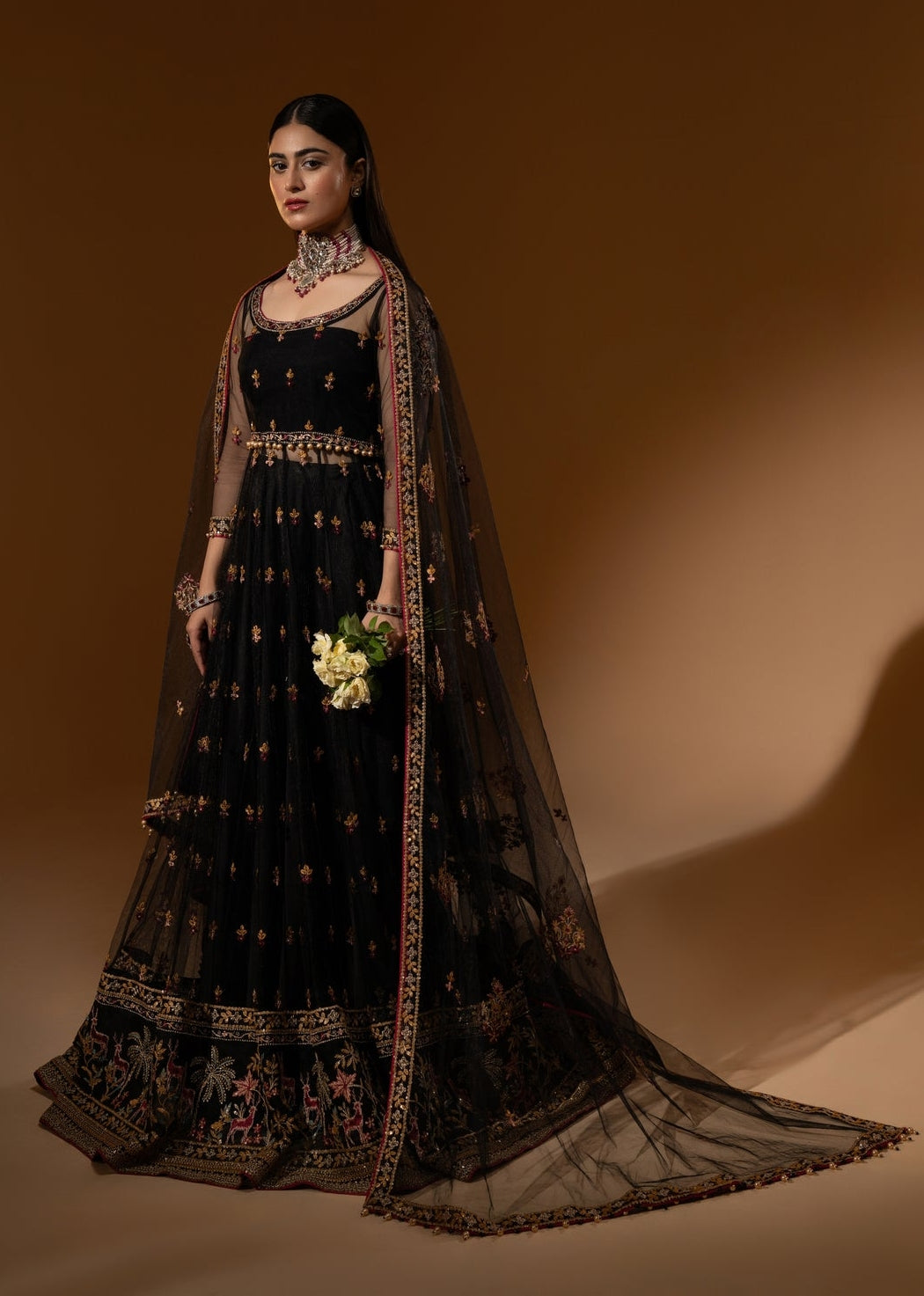 Hem-Stitch Luxury Unstitched Wedding Collection - Roshna-02
