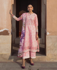 Baroque - Xenia Formals Embroidered Lawn Suit Unstitched 3 Piece ZE24S 642- AFAF- Summer Collection