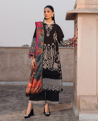 Baroque - Xenia Formals Embroidered Lawn Suit Unstitched 3 Piece ZE24S 644- ADAN- Summer Collection