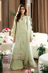 Qalamkar Chikankari Lawn Suit Unstitched 3 Piece QLM25CE CS-04 Erza - Summer Collection