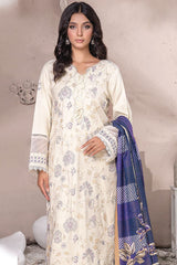 Dahlia Leather Peach Embroidered Suit Unstitched 3 Piece DPC25 -02 – Winter Collection