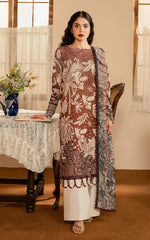 Asifa and Nabeel Embroidered Lawn Suits Unstitched 3 Piece AN25MV MSLV25-07 Darcheeni - Summer Collection