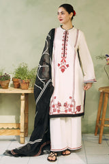 Coco by Zara Shahjahan Embroidered Jacquard Suits Unstitched 3 Piece CZS24L D-3A Gul Mohar - Summer Collection