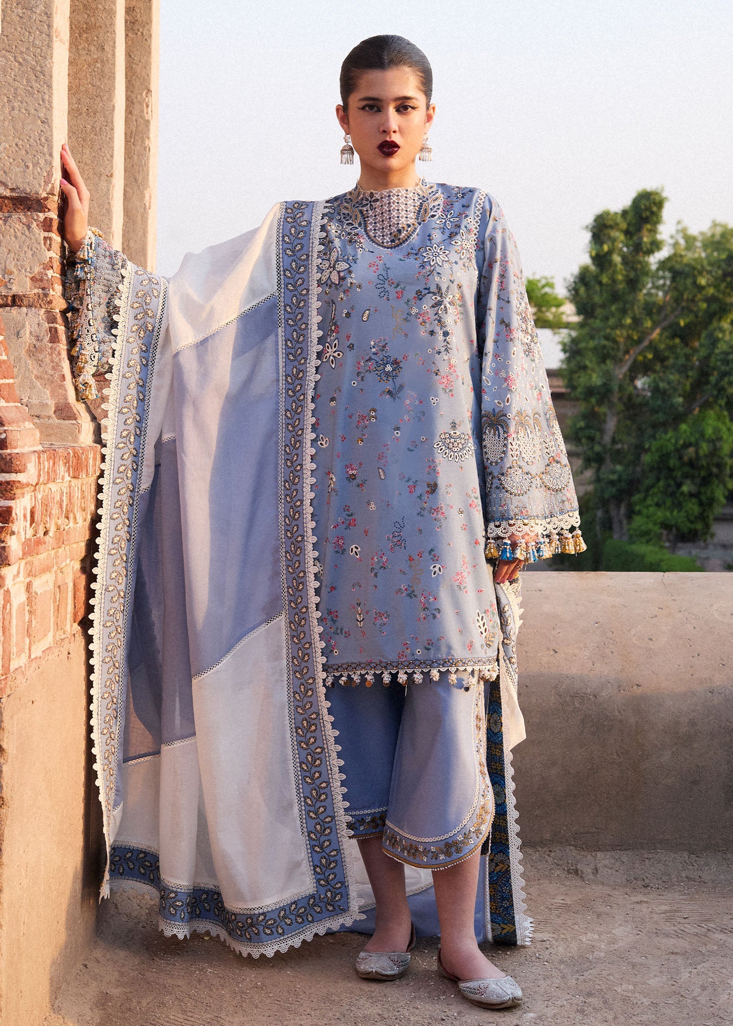 Nirmal by Hussain Rehar Embroidered Lawn Suits Unstitched 3 Piece HRR25NL Fira - Summer Collection