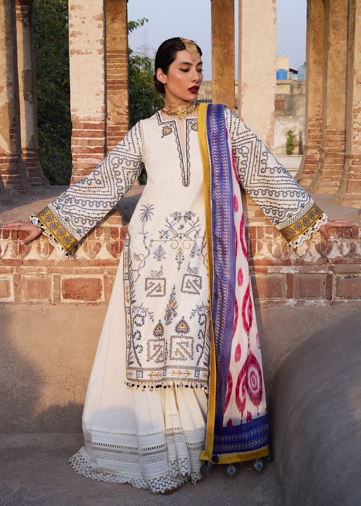 Nirmal by Hussain Rehar Embroidered Lawn Suits Unstitched 3 Piece HRR25NL Motia - Summer Collection