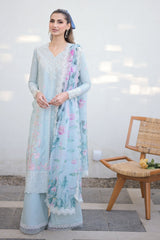 Zaib by Nimsay Embroidered Lawn Unstitched Suits 3 Piece NEL-24604 - Summer Collection