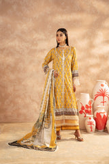 Mausummery Luxury Digital Printed Lawn - Daisy