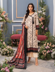 Mausummery Luxury Digital Printed Linen Unstitched 3 Piece Suit - MU25SSUL - FRIYA - Winter Collection