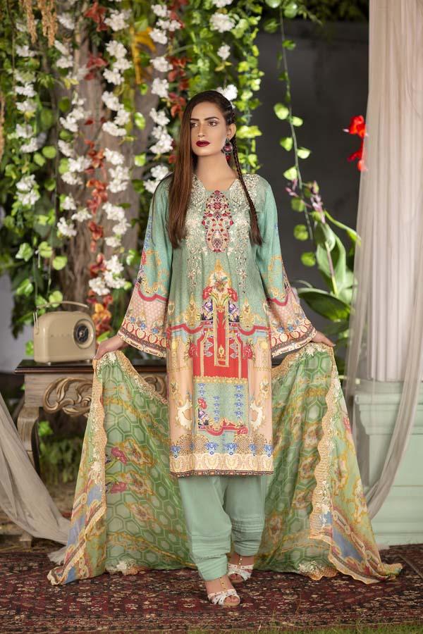 MISTY - INAYA DIGITAL PRINTED & EMBROIDERED LINEN - 07