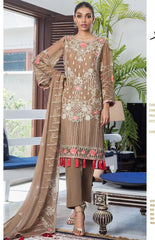 Jazmin by Zohan Textile Pure Chiffon Suits Unstitched 3 Piece JAZ-8A (Pure Chiffon)- Formal Collection