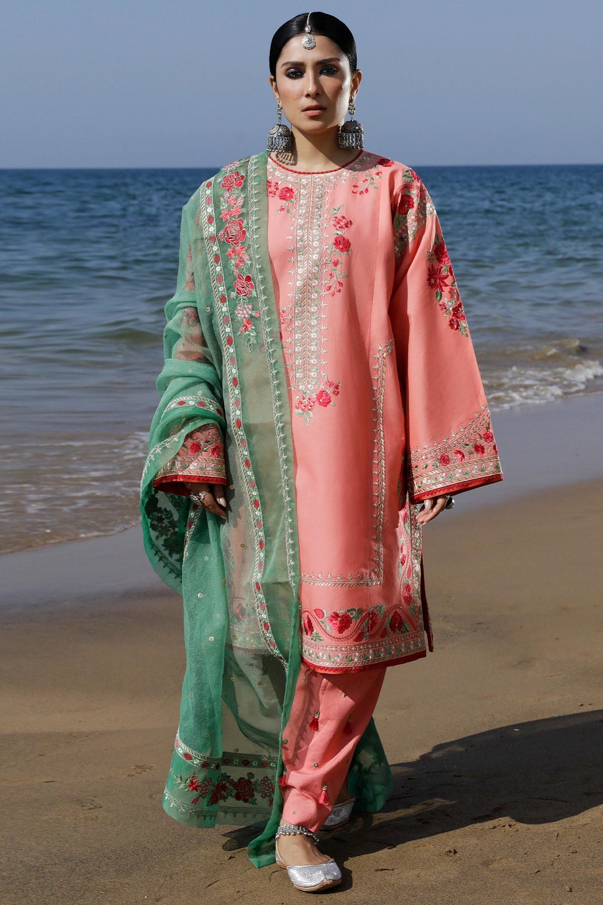 Zara Shahjahan Embroidered Lawn Suits Unstitched 3 Piece ZS24SS D-6A Jiya - Summer Collection
