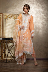 Sobia Nazir Embroidered Lawn Suits Unstitched 3 Piece SN21L 1A - Luxury Collection