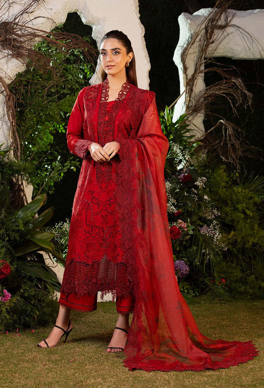 Sobia Nazir Embroidered Lawn Suit Unstitched 3 Piece SN25LL D-3A - Summer Collection