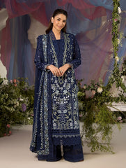 Sobia Nazir Embroidered Lawn Suit Unstitched 3 Piece SN25LL D-8A - Summer Collection