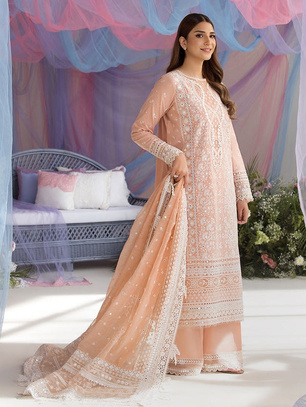Sobia Nazir Embroidered Lawn Suit Unstitched 3 Piece SN25LL D-9B - Summer Collection