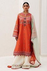 Zara Shahjahan Embroidered Lawn Suits Unstitched 3 Piece ZS24SS D-7A Lamia