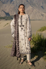 M Basics by Maria B Printed Linen Suits Unstitched 3 Piece MB24MB D-07 A - Winter Collection