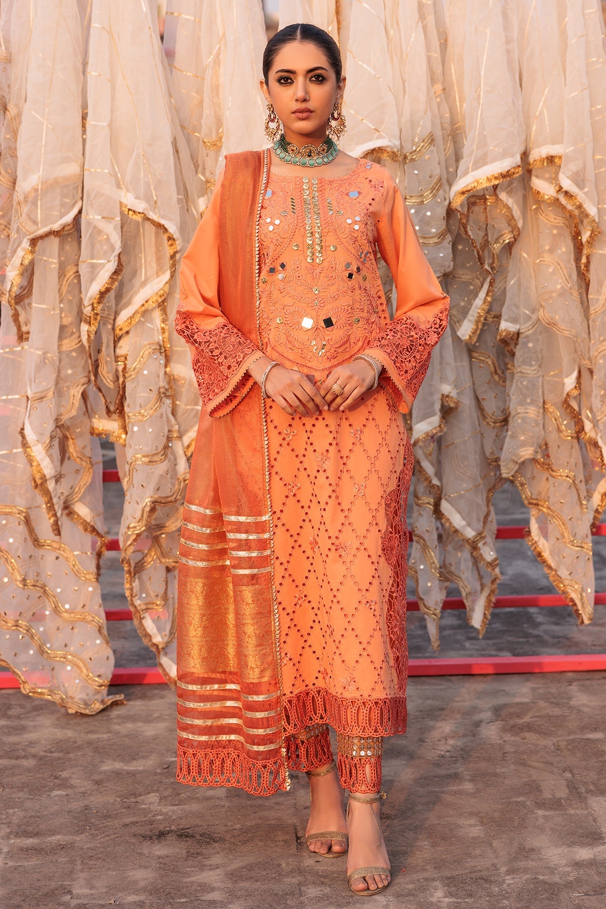 Charizma Eid Edit Embroidered Lawn Suits Unstitched 3 Piece CR25 ED4-10 - Summer Collection