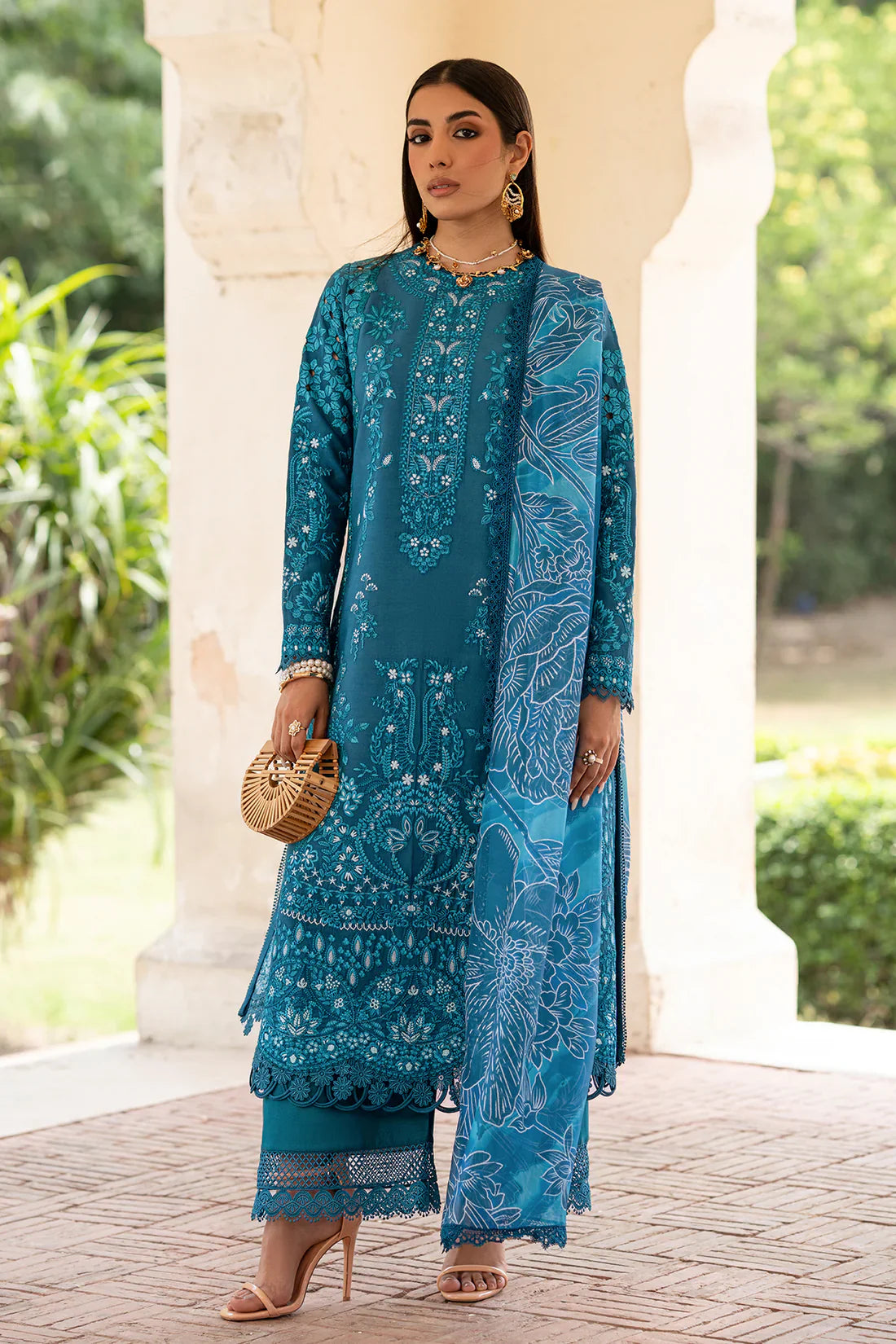 Zarposh Luxury Embroidered Lawn Suits Unstitched 3 Piece ZCLL25-Sarvenia
