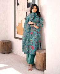 Baroque - Xenia Formals Embroidered Lawn Suit Unstitched 3 Piece ZE24S 672- SORSO- Summer Collection