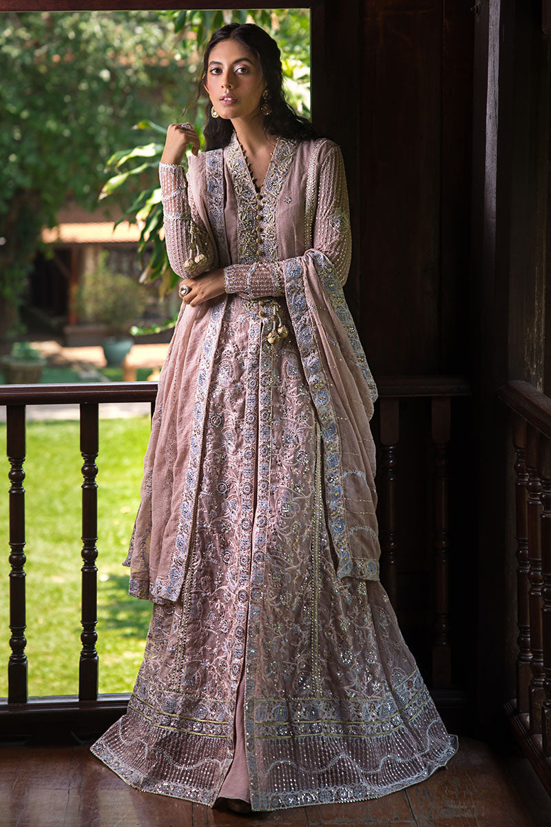 Roohi By Mushq Embroidered Organza Suit Unstitched 4 Piece MQ24R Janvi - Luxury Collection