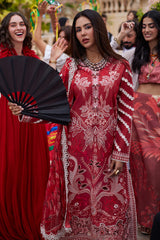 Mushq Embroidered Lawn Suits Unstitched 3 Piece MQ24TA D-01 Amore Affair