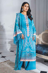 Maryum N Maria Luxury Lawn - ML-203 Cerulean