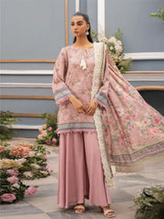 Mausummery Luxury Digital Printed Linen Unstitched 3 Piece Suit - MU25SSUL - AFREEN - Winter Collection