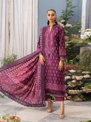 Mausummery Luxury Digital Printed Linen Unstitched 3 Piece Suit - MU25SSUL - NAZANIN - Winter Collection