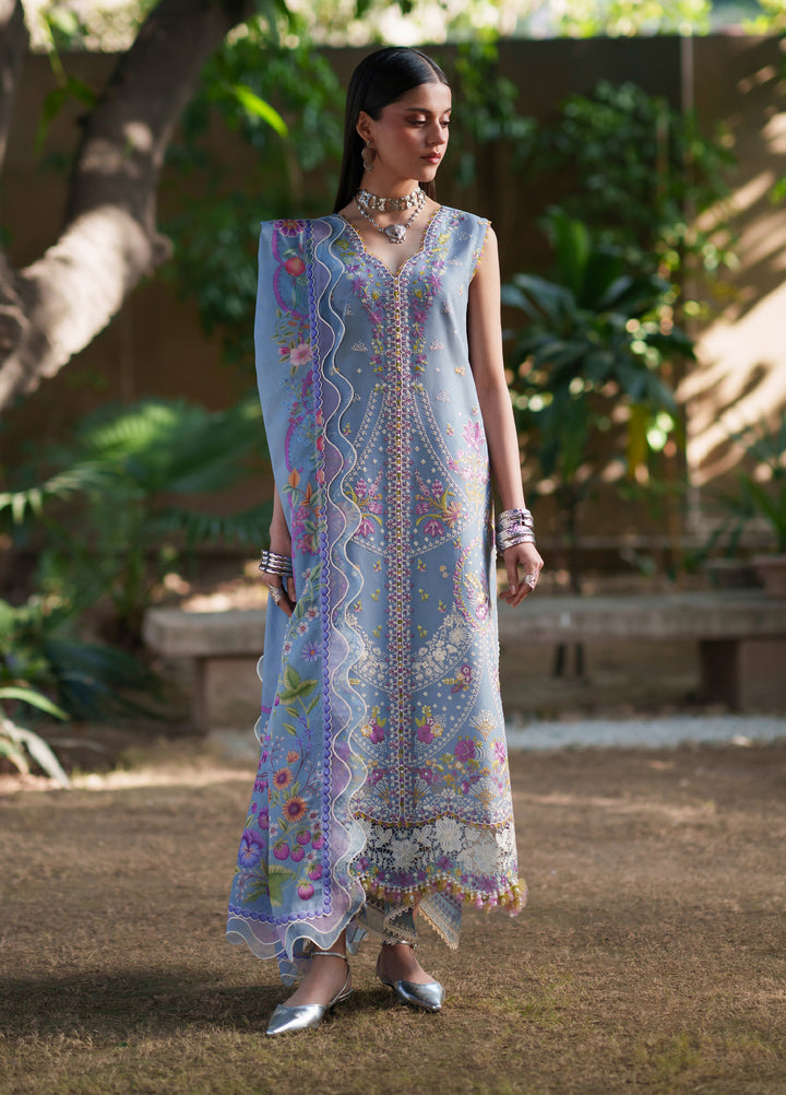Heritage Dore by Bin Ilyas Unstitched Embroidered Lawn 3 Piece Suit BI26UHD 17-2A - Summer Collection