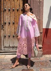 Hemline Odyssey by Mushq Unstitched Embroidered Lawn 3 Piece Suit MU26UHO HUNSS250401 ALBA - Summer Collection