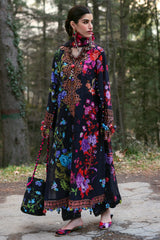 Zaha By Khadijah Shah Embroidered Lawn Suits Unstitched 3 Piece ZL25NL D-07 A Alya - Summer Collection