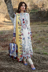 Zaha By Khadijah Shah Embroidered Lawn Suits Unstitched 3 Piece ZL25NL D-11 B Kashur - Summer Collection