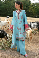 Zaha By Khadijah Shah Embroidered Lawn Suits Unstitched 3 Piece ZL25NL D-14 A Rhea - Summer Collection