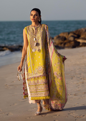 Kanwal Malik Embroidered Lawn Suit Unstitched 3 Piece KM25L Zinnia - Summer Collection