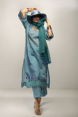 Sobia Nazir Vital Embroidered Lawn Suits Unstitched 3 Piece V23V2-2A - Summer Collection-