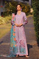 Afrozeh Embroidered Lawn Suits Unstitched 3 Piece AF25UL25 D-08 Chrysa - Luxury Collection