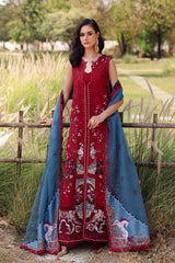 Afrozeh Embroidered Lawn Suits Unstitched 3 Piece AF25UL25 D-04 Glacis - Luxury Collection