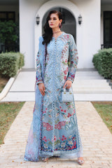 Afrozeh Embroidered Lawn Suits Unstitched 3 Piece AF25UL25 D-07 Presta - Luxury Collection