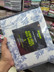 Gulahmed Luxury King Size Bedsheet (100% Pure Cotton) - GLB-29