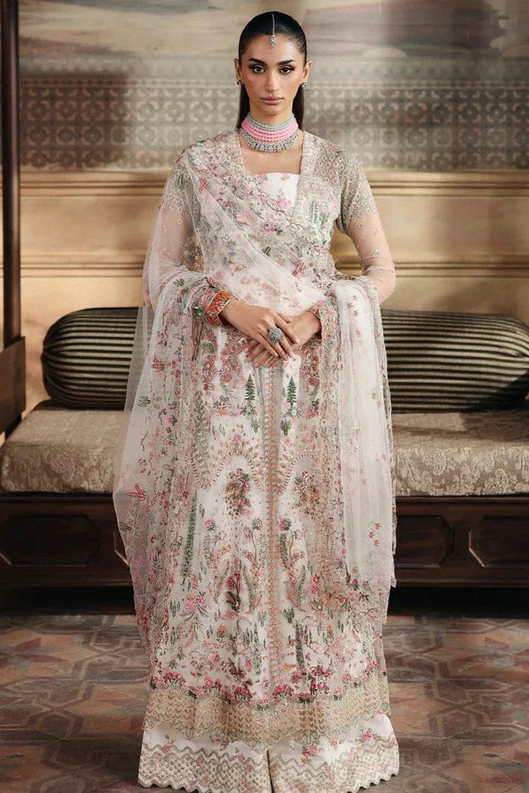 Rajbari - Sage Luxe Embroidered Wedding Suits Unstitched 4 Piece RK- D-05 – Wedding Collection-