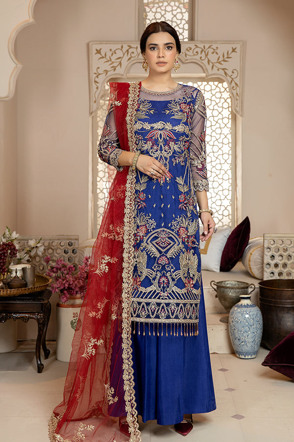 Zainab Manan La Monada Luxury Formals - ZM-14 Blue Royale