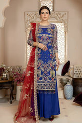 Zainab Manan La Monada Luxury Formals - ZM-14 Blue Royale