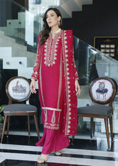 Merakish By Shahzeb Textiles Embroidered Khaddi Suits Unstitched 3 Piece ST22MK MR-C-V1-D9 - Magenta