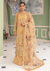 La Fuschsia By Afrozeh Embroidered Organza Suits Unstitched 3 Piece AF23LF 002 Delaine-