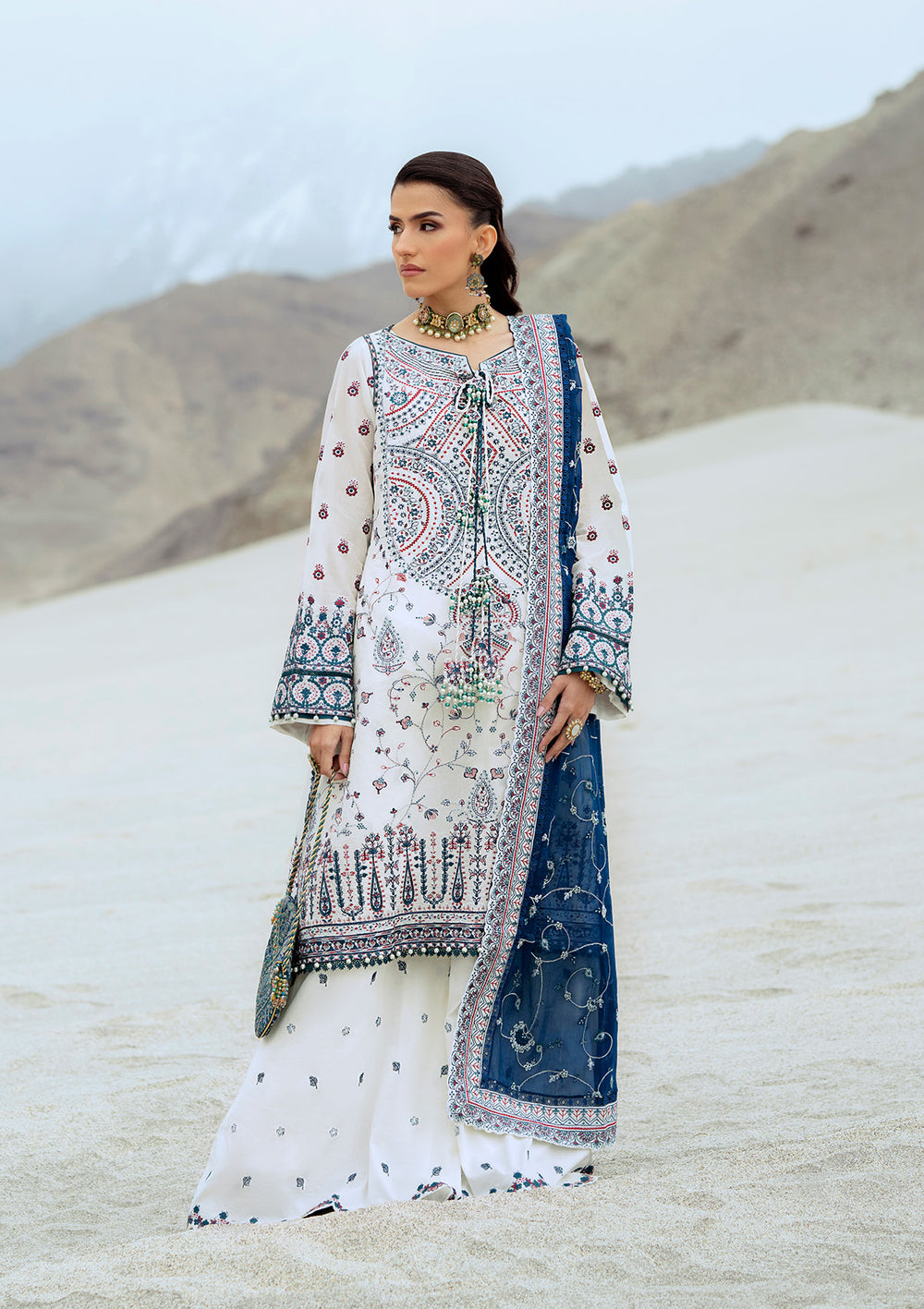 Aik Atelier - Raqs Embroidered Lawn Suits Unstitched 3 Piece AIK25RQ D-02 - Summer Collection