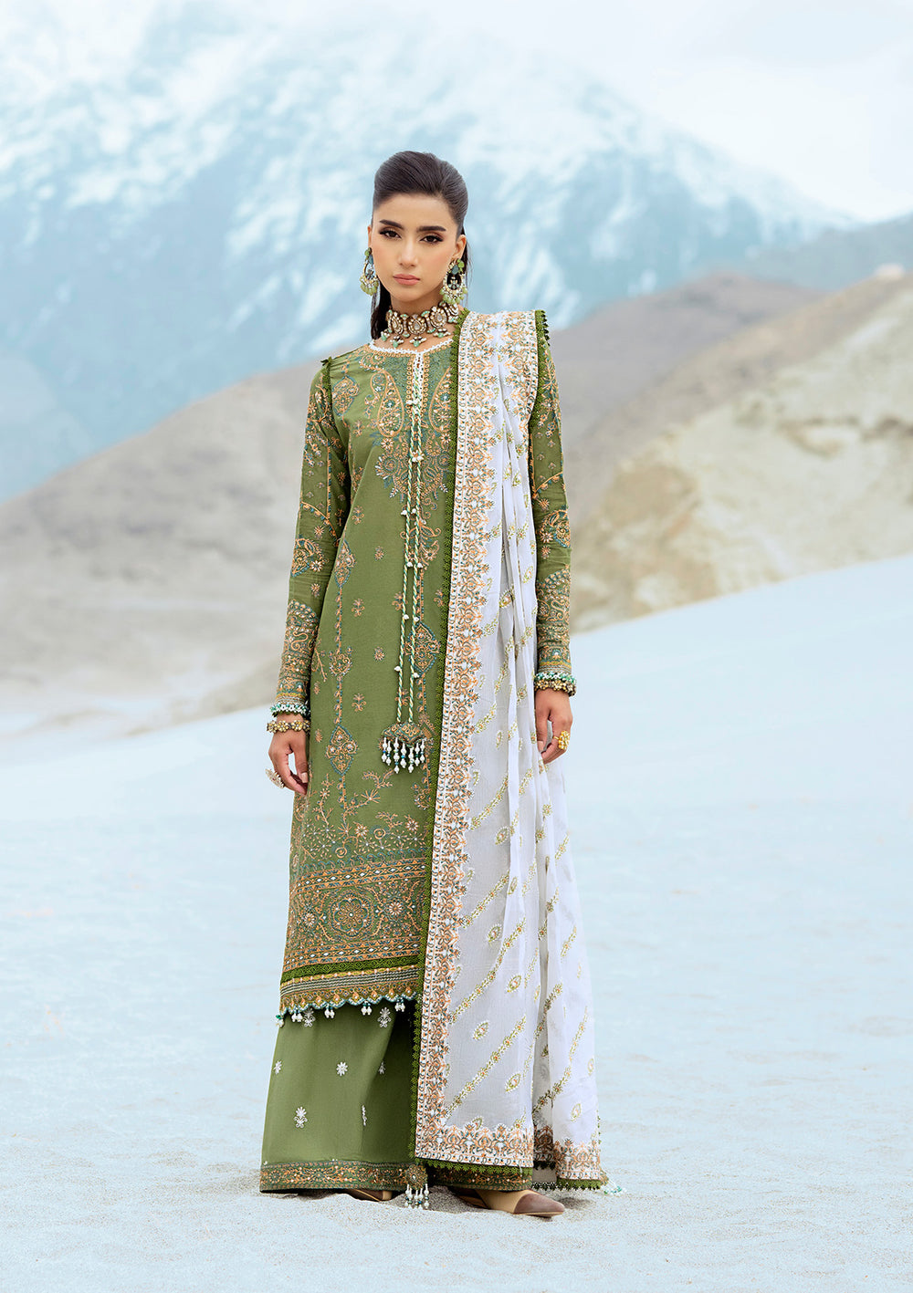 Aik Atelier - Raqs Embroidered Lawn Suits Unstitched 3 Piece AIK25RQ D-06 - Summer Collection