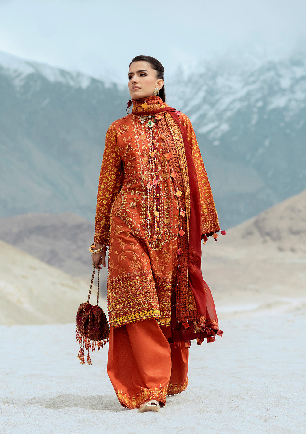 Aik Atelier - Raqs Embroidered Lawn Suits Unstitched 3 Piece AIK25RQ D-07 - Summer Collection